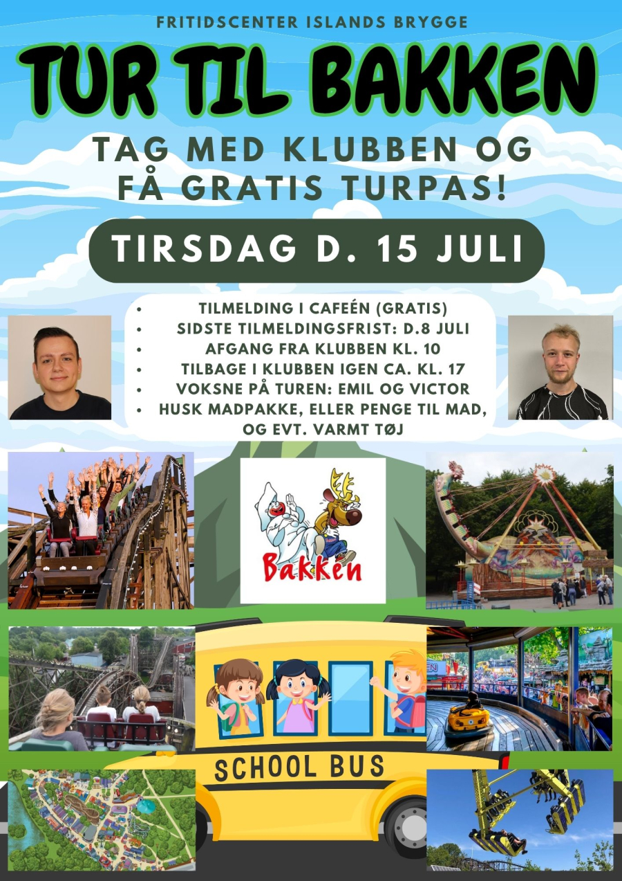 Tur til Bakken i sommerferien